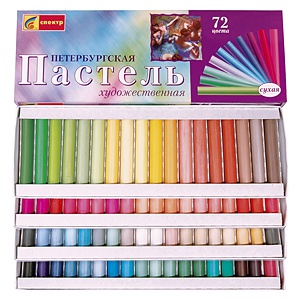 пастель художественная 72цв петербургская 91с-404 /спектр