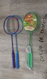 бадминтон bd030 2 ракетки с воланом в сетке k12955/c32627