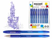 ручка масляная 0.7 torino упор, синяя м-5701-70 /mazari