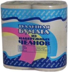 бумага туалетная на втулке 4 рул/уп.  /наб.челны