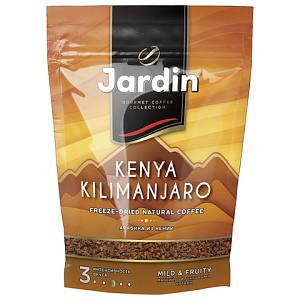 кофе растворимый jardin kenya kilimanjaro (кения килиманджаро) сублимированный 150г, мягк. упак. 1018-08