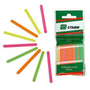 счетные  палочки 30 шт. /стамм, сп01