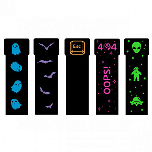 набор закладок 5шт. неоновый микс 5, пластиковые, 60*180мм, зп50090 /эксмо изображение набор закладок 5шт. неоновый микс 5, пластиковые, 60*180мм, зп50090 /эксмо