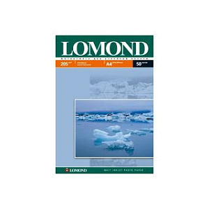 фотобумага а4 205г/м2, 50л матовая 1-сторонняя  0102085 /lom