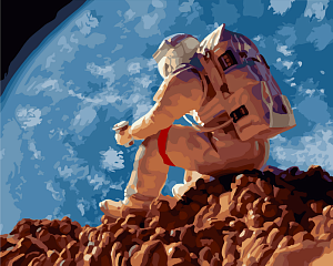 набор для раскраска по номерам 40*50 на луне mca1772 /paintboy