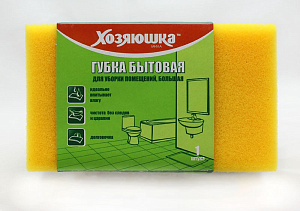 губка для уборки помещений 1шт 150*90*45см большая /хозяюшка