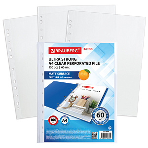 мультифора  а4 60мкм комплект 100шт плотная, матовая extra 229664 /br