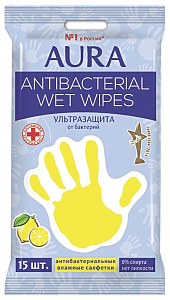 аура салфетки влажные детские 15шт п/п