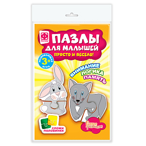 пазлы для малышей волк и зайка 349003 /фантазер изображение пазлы для малышей волк и зайка 349003 /фантазер