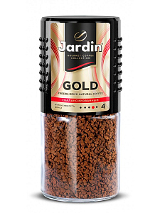 кофе растворимый jardin (жардин) gold, сублимированный, 95г, стекл.банка, 1643-12