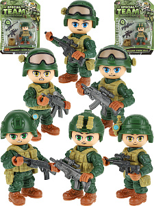конструктор пласт. фигурки: спецназ ассорти блистер y17434043