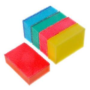 набор губок для посуды 5шт maxi премиум 9,6*6,5*3см  441-084 /vetta