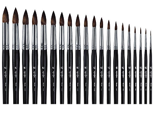 кисть живописная белка круглая № 04 d=2,5 /профи кисть живописная белка круглая № 04 d=2,5 /профи