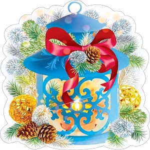 панно новогоднее фонарик новогодний на скотче, картон 15*15см 079.343 /мирпоздр изображение панно новогоднее фонарик новогодний на скотче, картон 15*15см 079.343 /мирпоздр