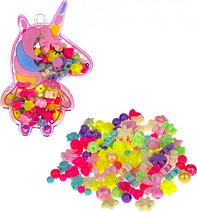 набор бусин bijou diy единорог для творчества 140шт ассорти, пл/уп, т21475 /1toy