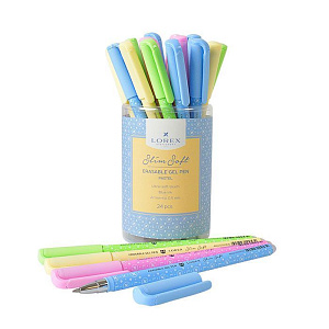 ручка пиши-стирай гелевая 0.5 hangin slimsoft, корпус ассорти, синяя, lxepss-hc1 /lorex изображение ручка пиши-стирай гелевая 0.5 hangin slimsoft, корпус ассорти, синяя, lxepss-hc1 /lorex