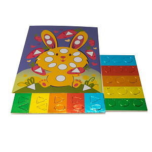 увлекательная мозаика самокл. зайчик а5 км-008 /lori