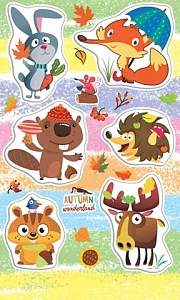 наклейки животные 98*159 0-11-553а /мир открыток