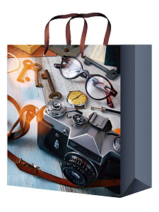 пакет бумажный 26,4*32,7*8 стильный фотоаппарат ламинированный, пкп-4300 /optima изображение пакет бумажный 26,4*32,7*8 стильный фотоаппарат ламинированный, пкп-4300 /optima фото
