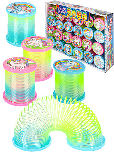 игрушка радуга-пружинка волшебные единороги 5*6см и-9654 /рыжийкот