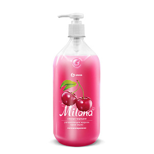 крем-мыло 1л milana с дозатором спелая черешня 126401 /grass