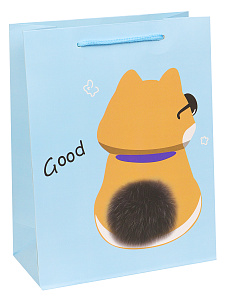 пакет бумажный 26*32*10 стильный котик, мат.ламин, ппк-1919 /dream cards изображение пакет бумажный 26*32*10 стильный котик, мат.ламин, ппк-1919 /dream cards фото