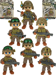 конструктор пласт. фигурки: солдатик ассорти блистер y17434042