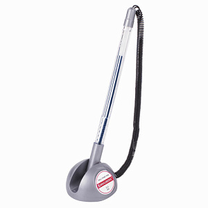 ручка на самоклеящейся подставке с пруж. "counter pen" , серебр. корпус, 143258 синяя /br изображение ручка на самоклеящейся подставке с пруж. "counter pen" , серебр. корпус, 143258 синяя /br