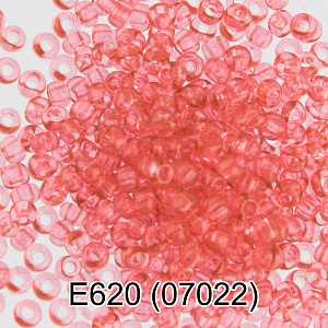 бисер чехия 5г 10/0 2.3мм розовый 1-й сорт, е620 07022 /gamma