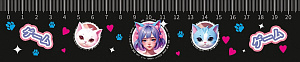 закладка-линейка милая парочка, anime girl 200мм зл-20 /пчелка изображение закладка-линейка милая парочка, anime girl 200мм зл-20 /пчелка