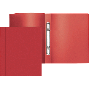 папка 2 кольца 16мм пластиковая 0,5мм  фактура "песок" цвет ассорти 3081400-404 /attomex