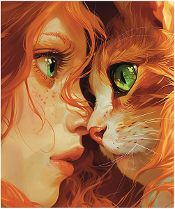 тетрадь 48л клетка  anime cats. мко, ламин. софттач, 3458  /полином