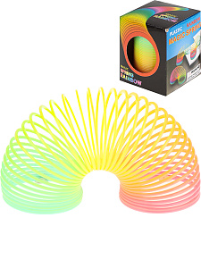 игрушка радуга-пружинка классическая 4,5*5см и-9658 /рыжийкот