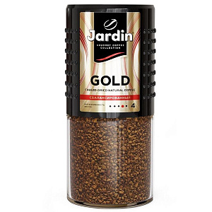 кофе растворимый jardin (жардин) gold, сублимированный 190г, стекл.банка, 1667-06