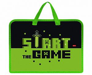 папка с ручками а4 на молнии start game, пластик, amn_26068 /hatber изображение папка с ручками а4 на молнии start game, пластик, amn_26068 /hatber