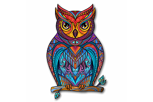 контурный пазл 100 мудрая сова деревянный hd20009 /hobby day
