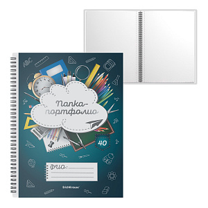 папка на спирали 40 мф 53373 /ek