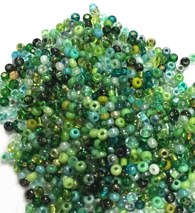 бисер чехия 50г зеленый микс №003 /gamma бисер чехия 50г зеленый микс №003 /gamma