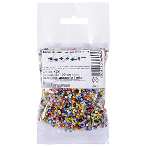 бисер 100г цвет ассорти gm /zlatka