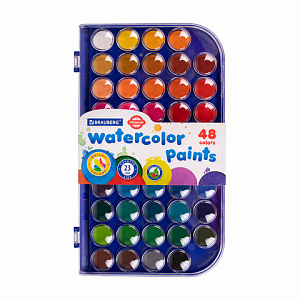 акварель 48цв. premium пласт.коробка, 191747 /br