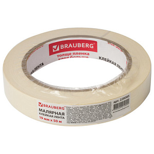 креп лента (малярная) 19мм*50м, профессиональная 228085 /br