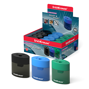 точилка пластиковая  с контейнером smart & sharp  21833 /ек