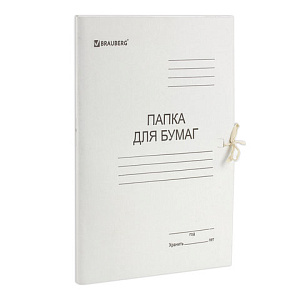 папка на завязках белая 280г/м2, мелованная  110924 /br