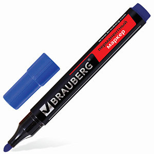 маркер перманентный 3мм, синий, contract 150466 /br