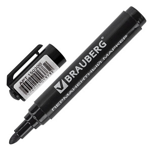 маркер перманентный 3мм черный 150300 