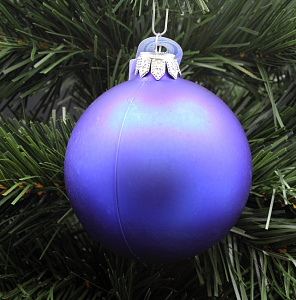 шар новогодний синий d=75 ш75203