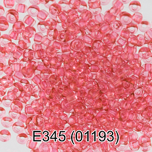 бисер чехия 5г 10/0 2.3мм розовый 1-й сорт, е345 01193 /gamma