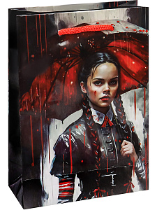 пакет бумажный 18*23*10 девушка из фильма, ламинированный, пкп-4230 /miland фото