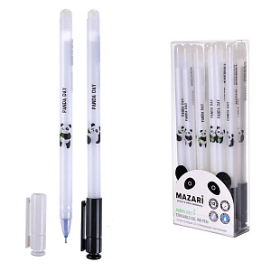 ручка гелевая синяя пиши-стирай panda day пласт.корпус м-5343-70 /mazari изображение ручка гелевая синяя пиши-стирай panda day пласт.корпус м-5343-70 /mazari