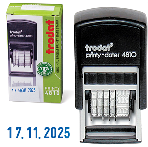 датер 3.8мм trodat 4810 bank, месяц - цифрами, 9*26